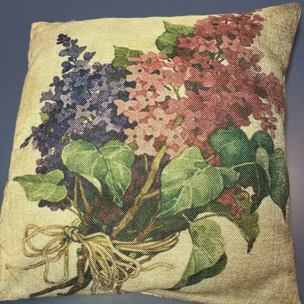 Floral Decorative Throw Pillows Set Of 2 Square 16